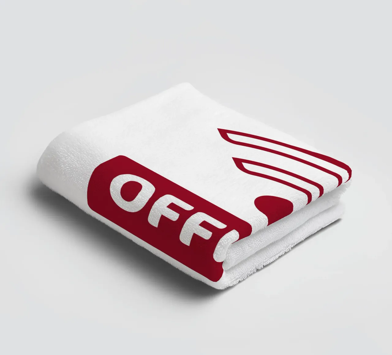 Offline - No Wifi badhanddoek van Black Sign Artwork