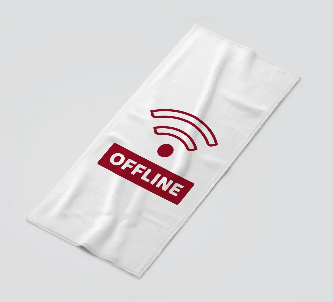 Offline - No Wifi telo mare da Black Sign Artwork