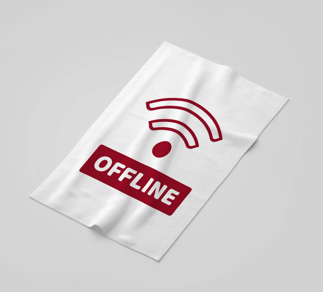 Offline - No Wifi telo mare da Black Sign Artwork