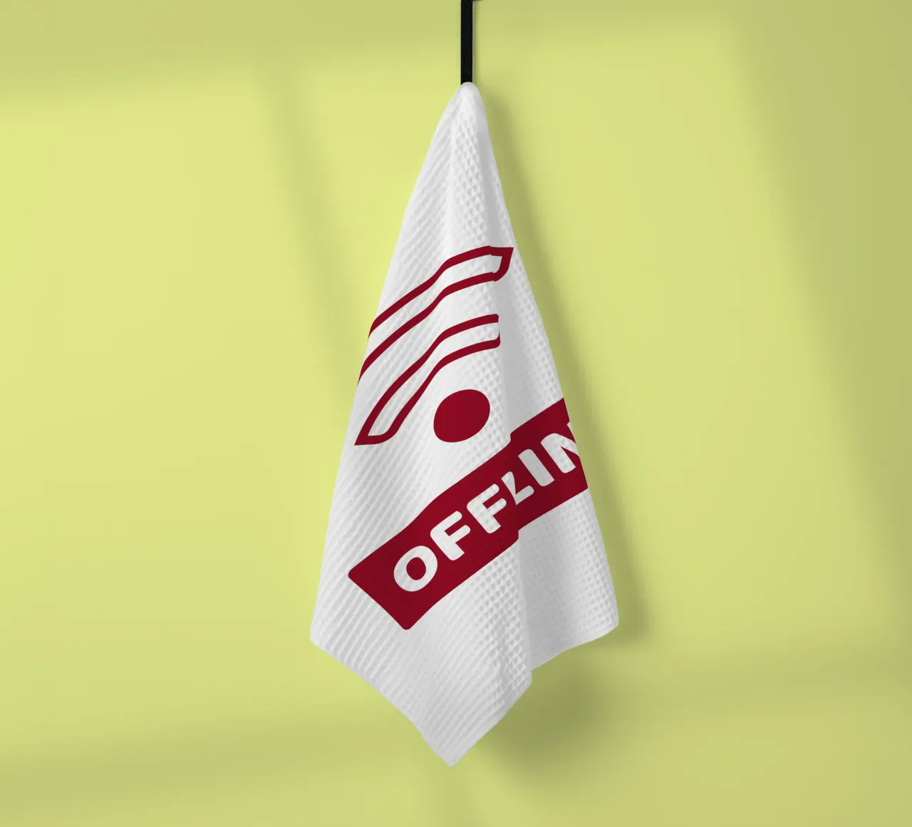 Offline - No Wifi canovaccio da cucina da Black Sign Artwork