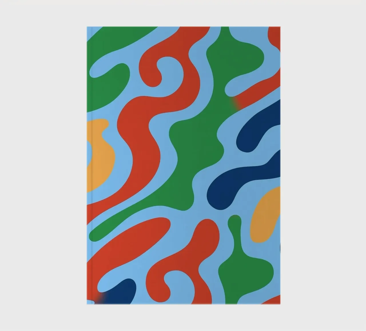 abstract line wave contour drawing notebook by klicins