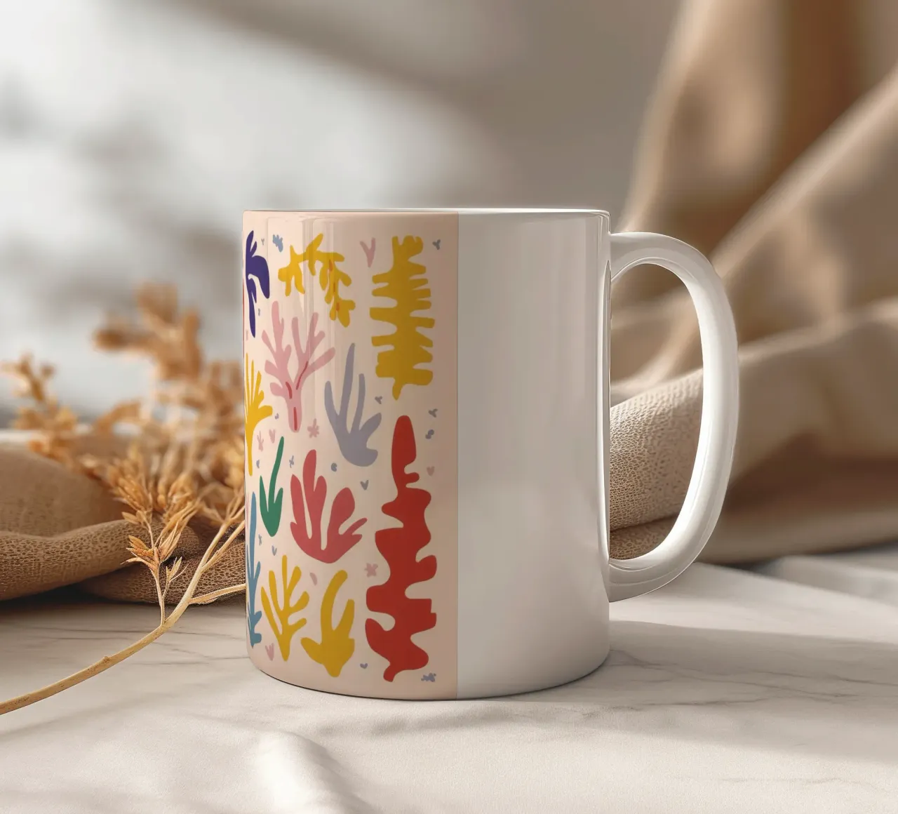 Maraoui Style Leaf Joy tazza in ceramica da Lyra Glaze