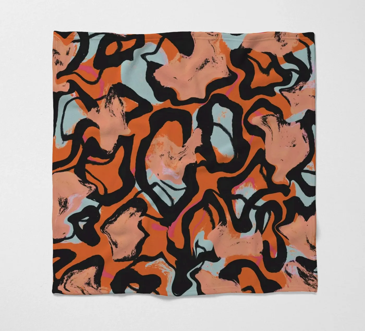 Wild Orange Fleecedecke von treechild