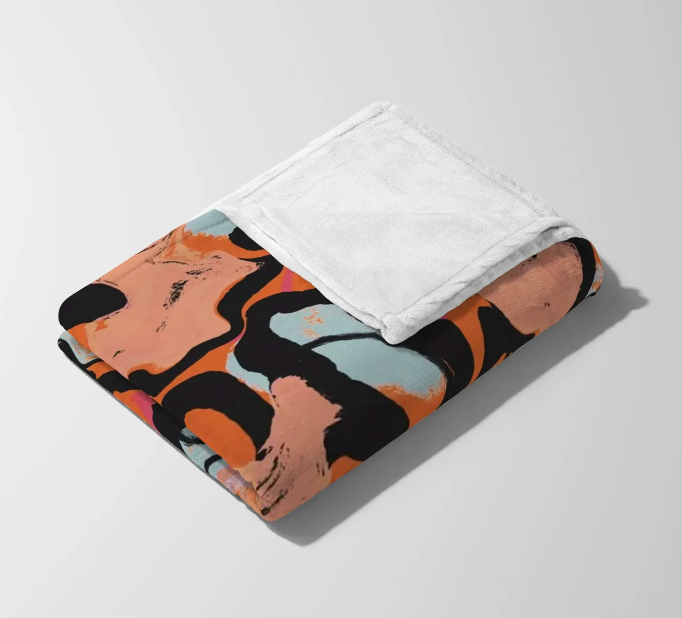 Wild Orange Fleecedecke von treechild