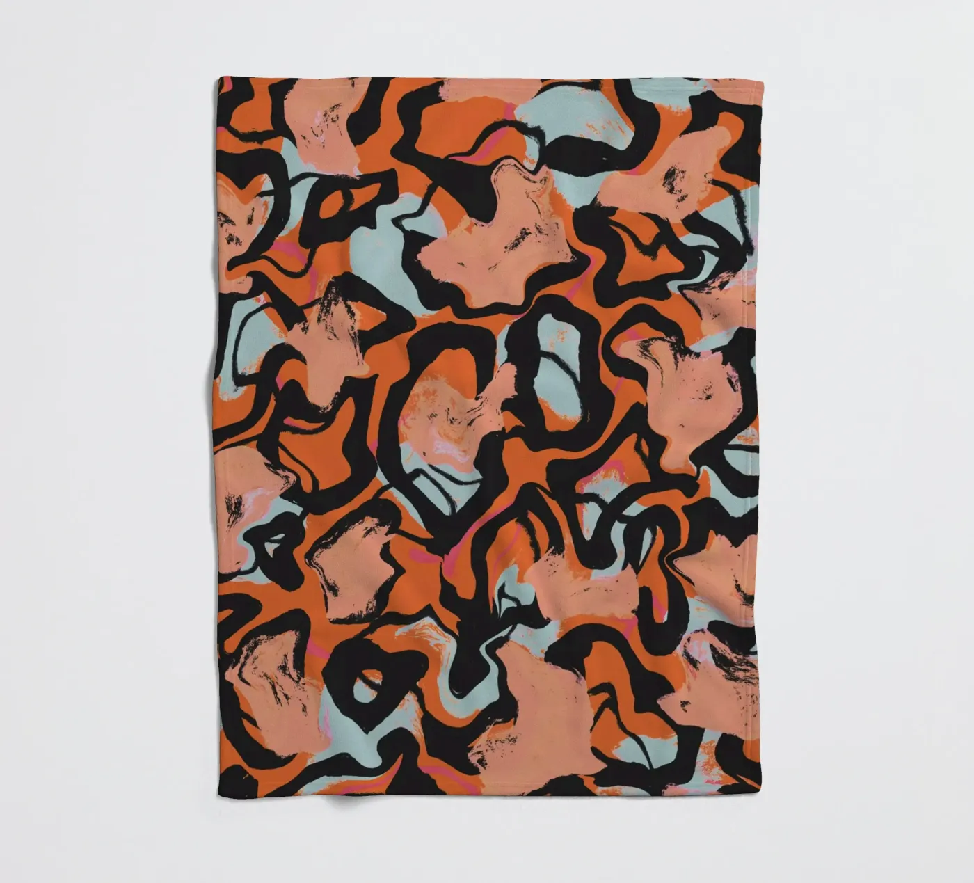 Wild Orange Fleecedecke von treechild