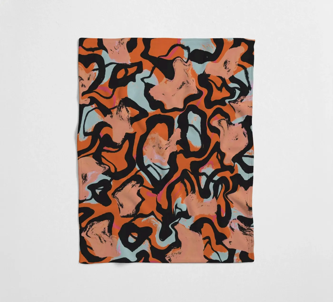Wild Orange Fleecedecke von treechild