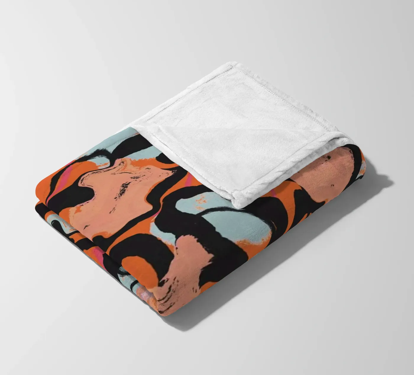 Wild Orange Fleecedecke von treechild