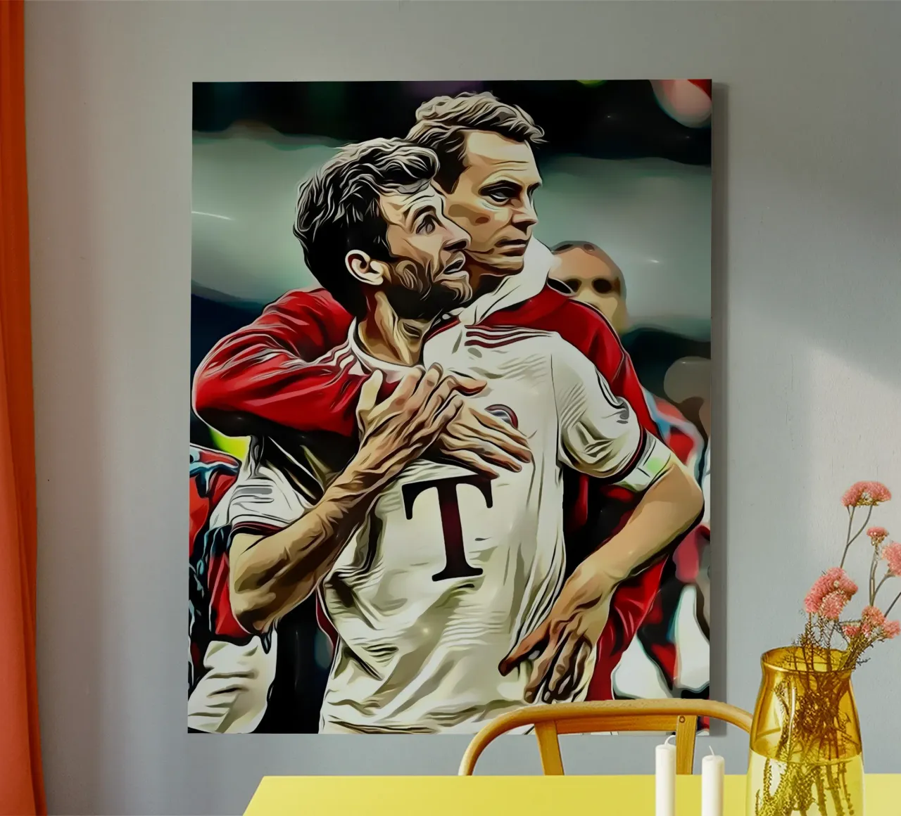 Thomas Müller e Manuel Neuer tela con Cornice a cassetta da dark eagle