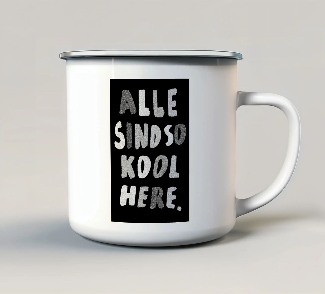 Kool Here tazza in smalto da Herzette