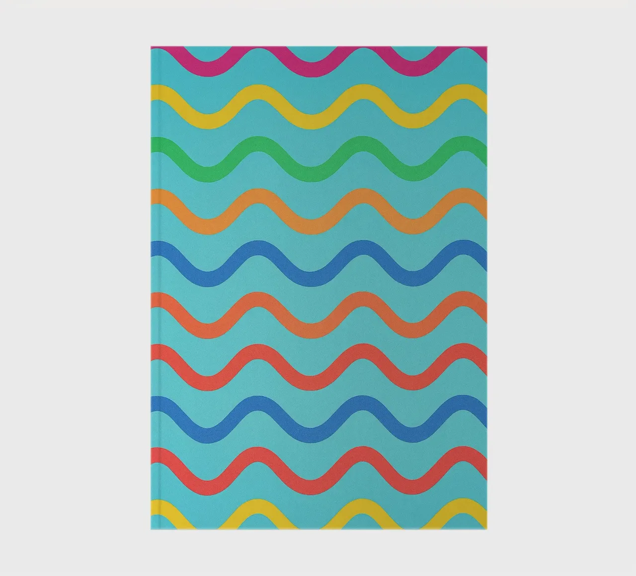 abstract wave line drawing notebook by klicins