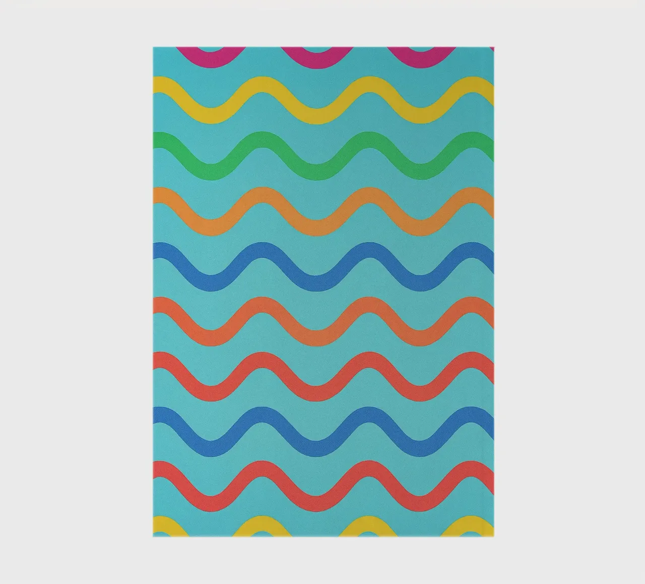 abstract wave line drawing notebook by klicins
