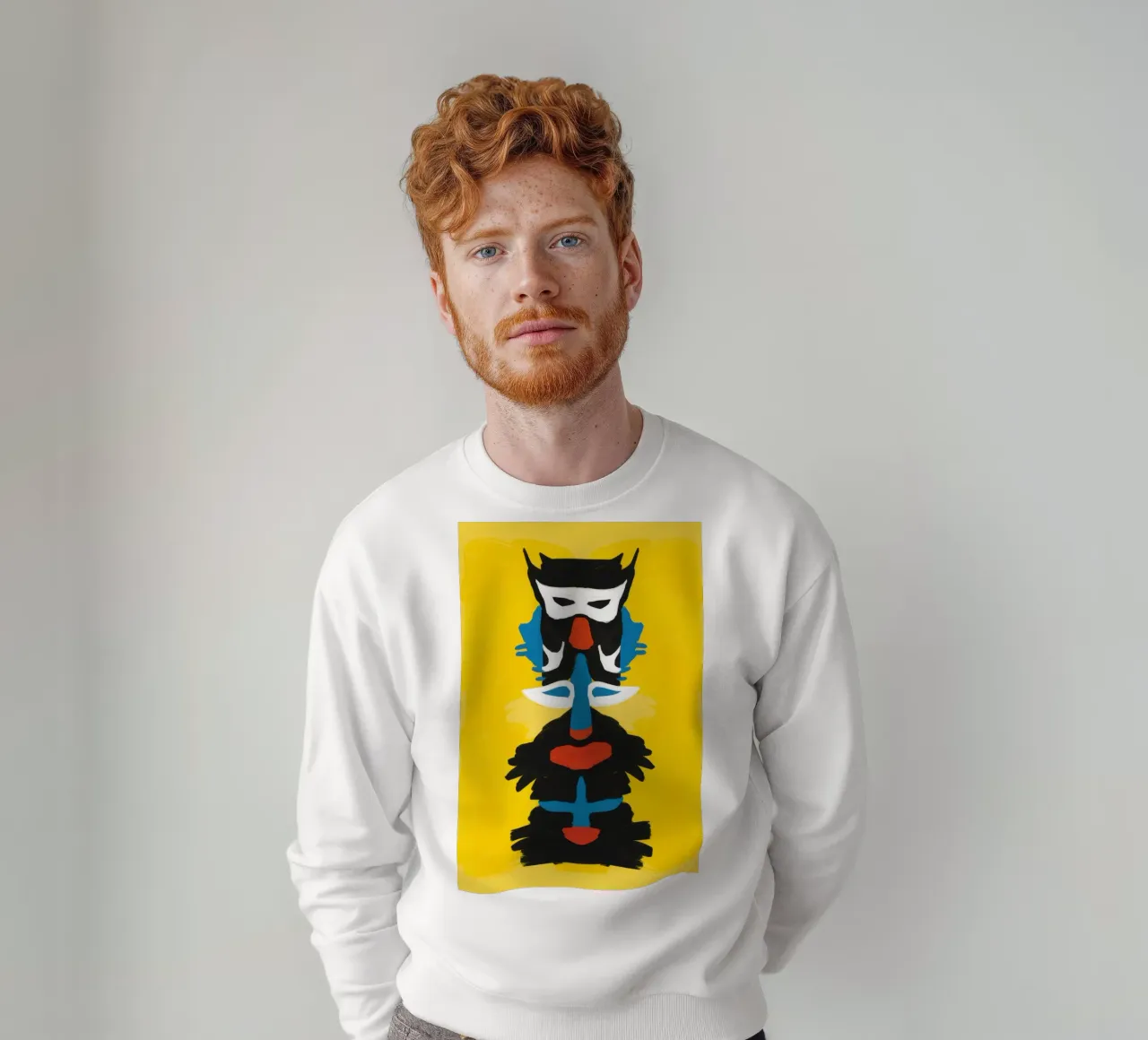 Totem gufo astratto felpa da Bruce Juice