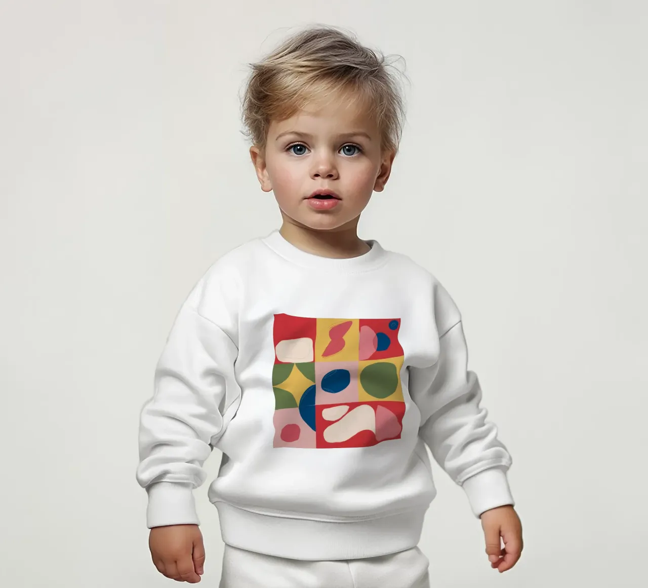 Blocchi di colori geometrici felpa neonato da Lyra Glaze