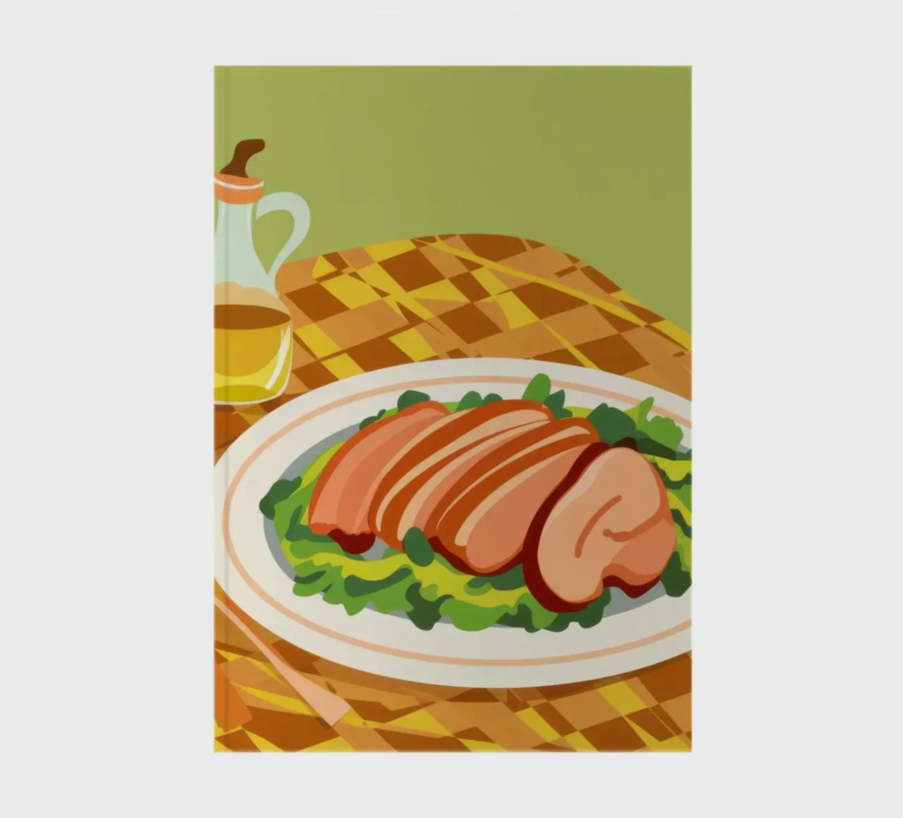 Sausage on Checkers notebook by Lyra Glaze