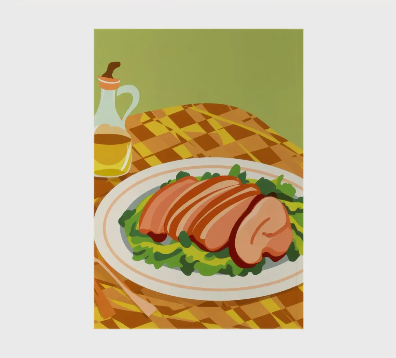Sausage on Checkers notebook by Lyra Glaze