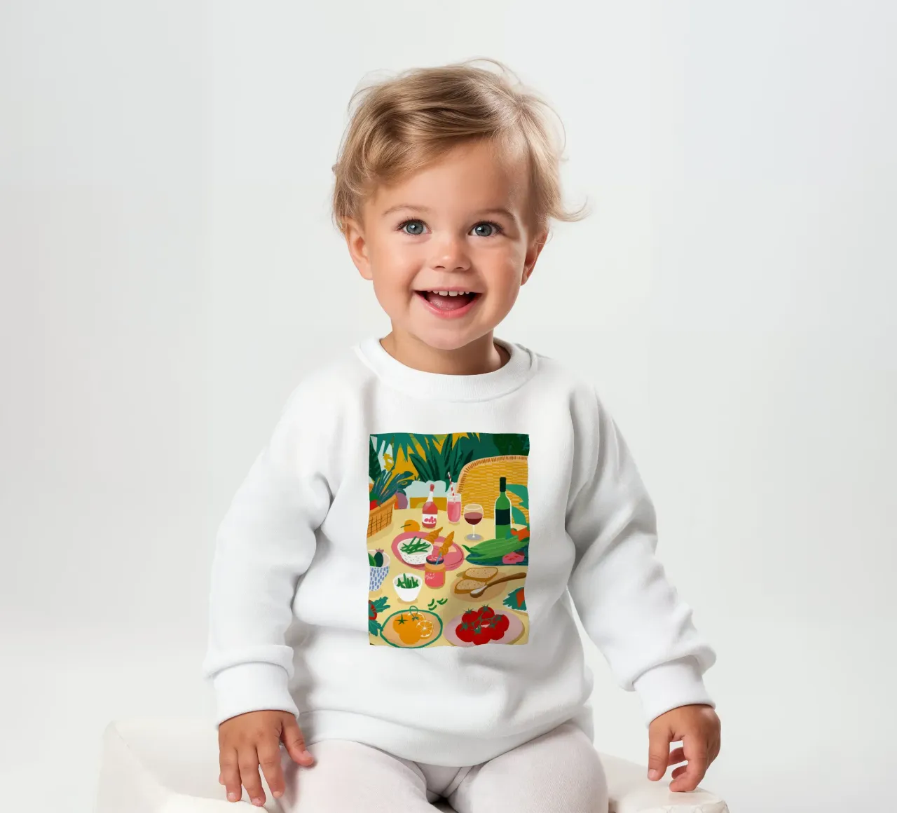 Un ricco picnic felpa neonato da Snow Mist