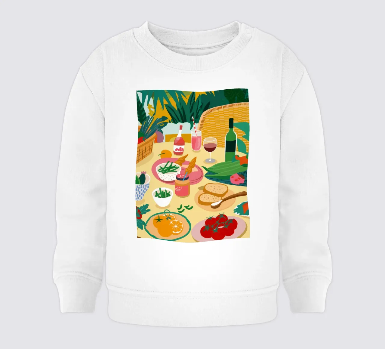 Un ricco picnic felpa neonato da Snow Mist
