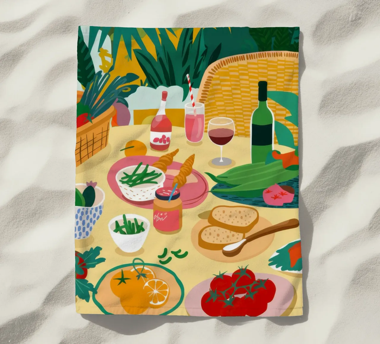 Un ricco picnic telo mare da Snow Mist