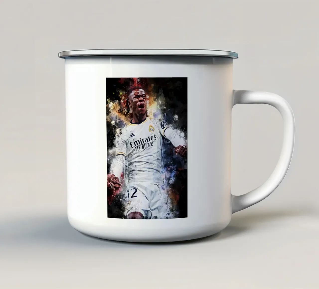 Eduardo Camavinga tazza in smalto da MasterInkArt