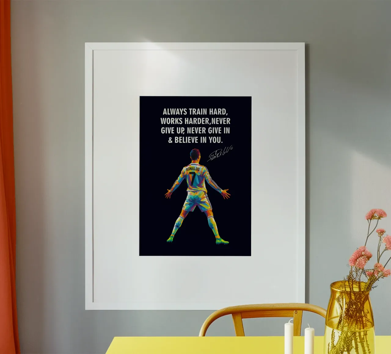 Cristiano Ronaldo quotes poster da HopeStudio