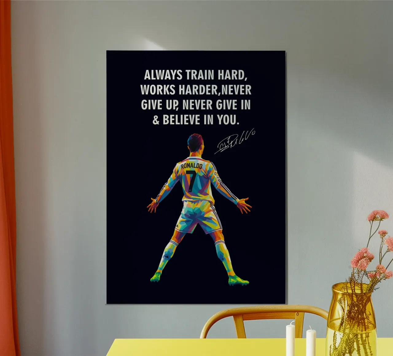 Cristiano Ronaldo quotes poster da HopeStudio