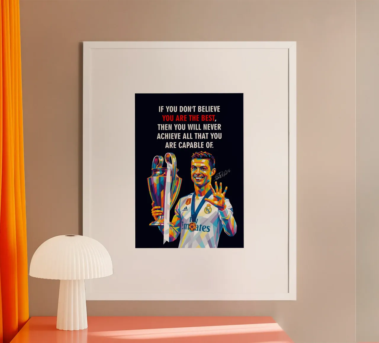 Cristiano Ronaldo quotes poster da HopeStudio