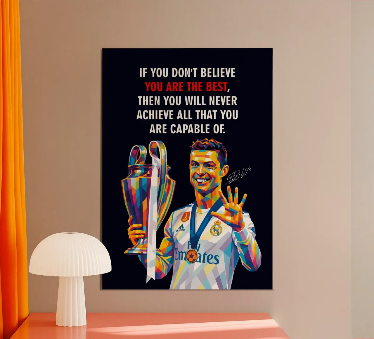 Cristiano Ronaldo quotes poster da HopeStudio