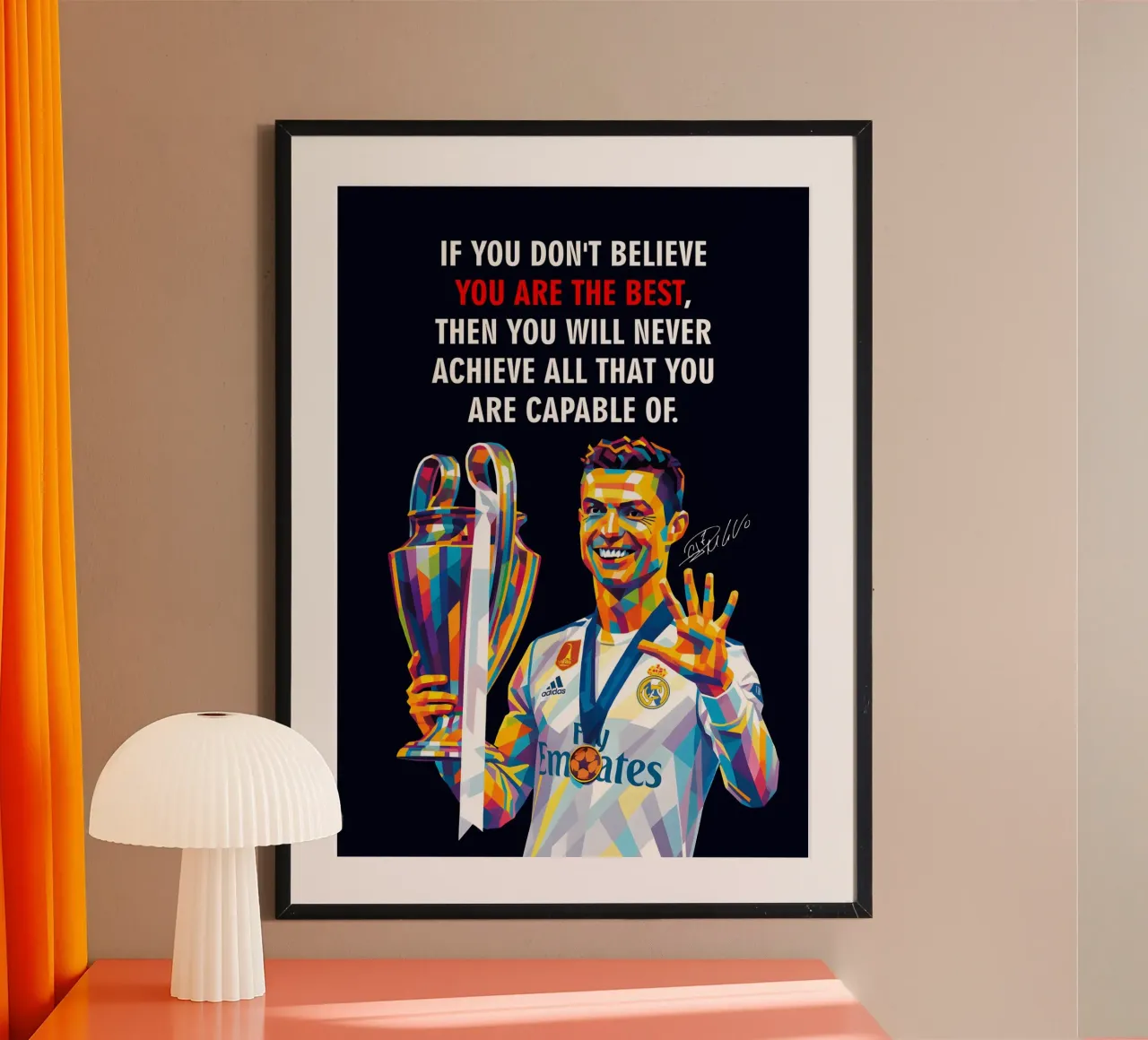 Cristiano Ronaldo quotes poster da HopeStudio