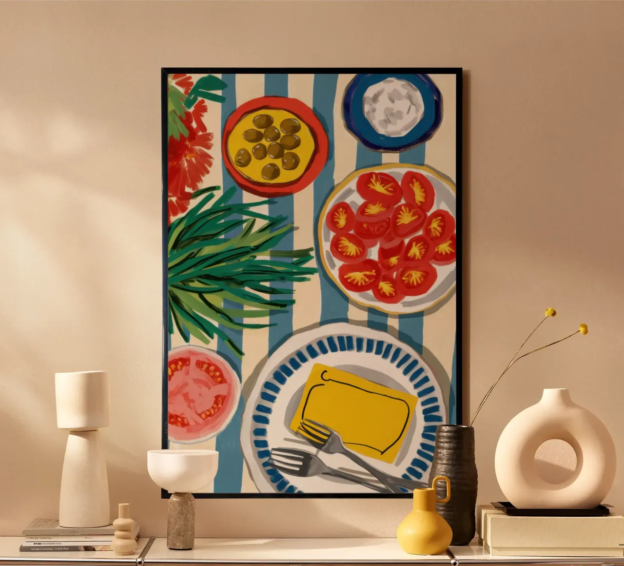 Festa del pomodoro striato poster da Bruce Juice