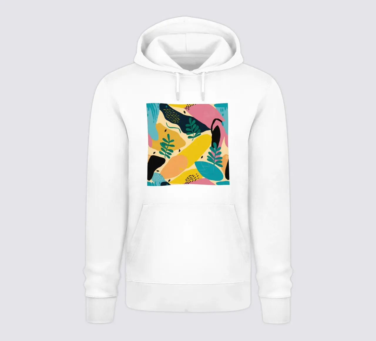 Foglia di banana astratta felpa con cappuccio da Lyra Glaze
