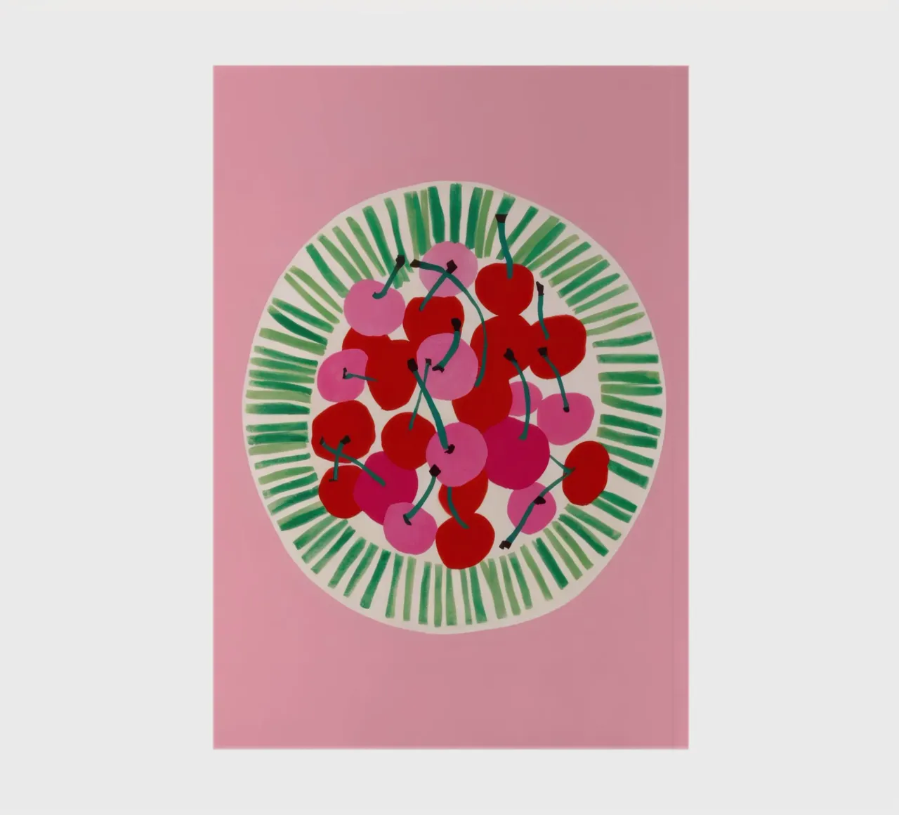 Raspberry Plate Simplicity notebook by Bruce Juice