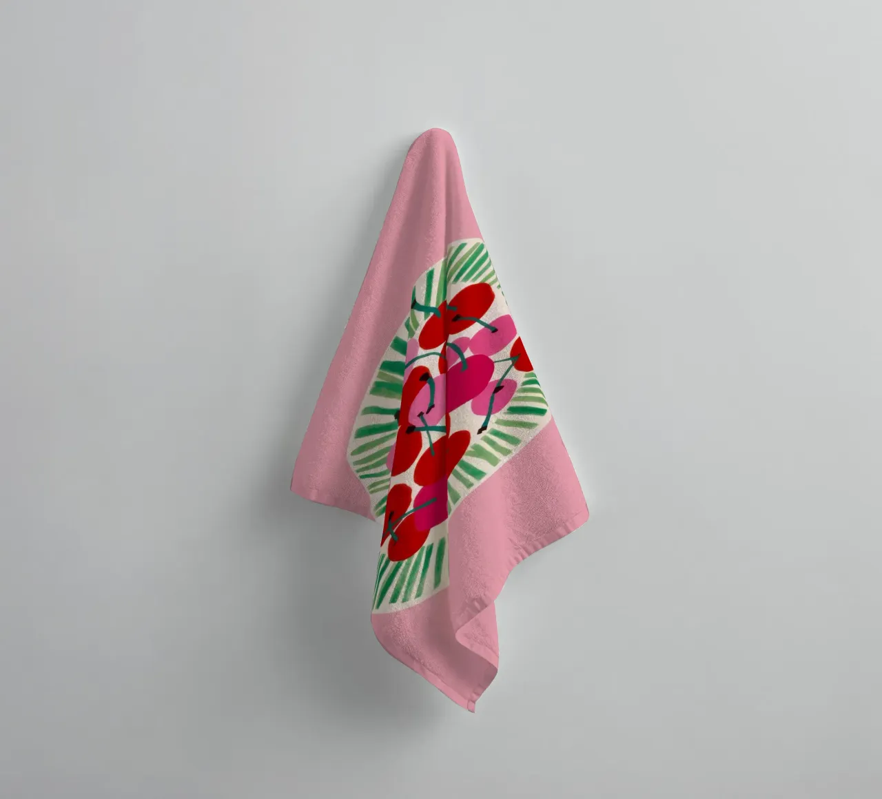 Raspberry Plate Simplicity towel by Bruce Juice