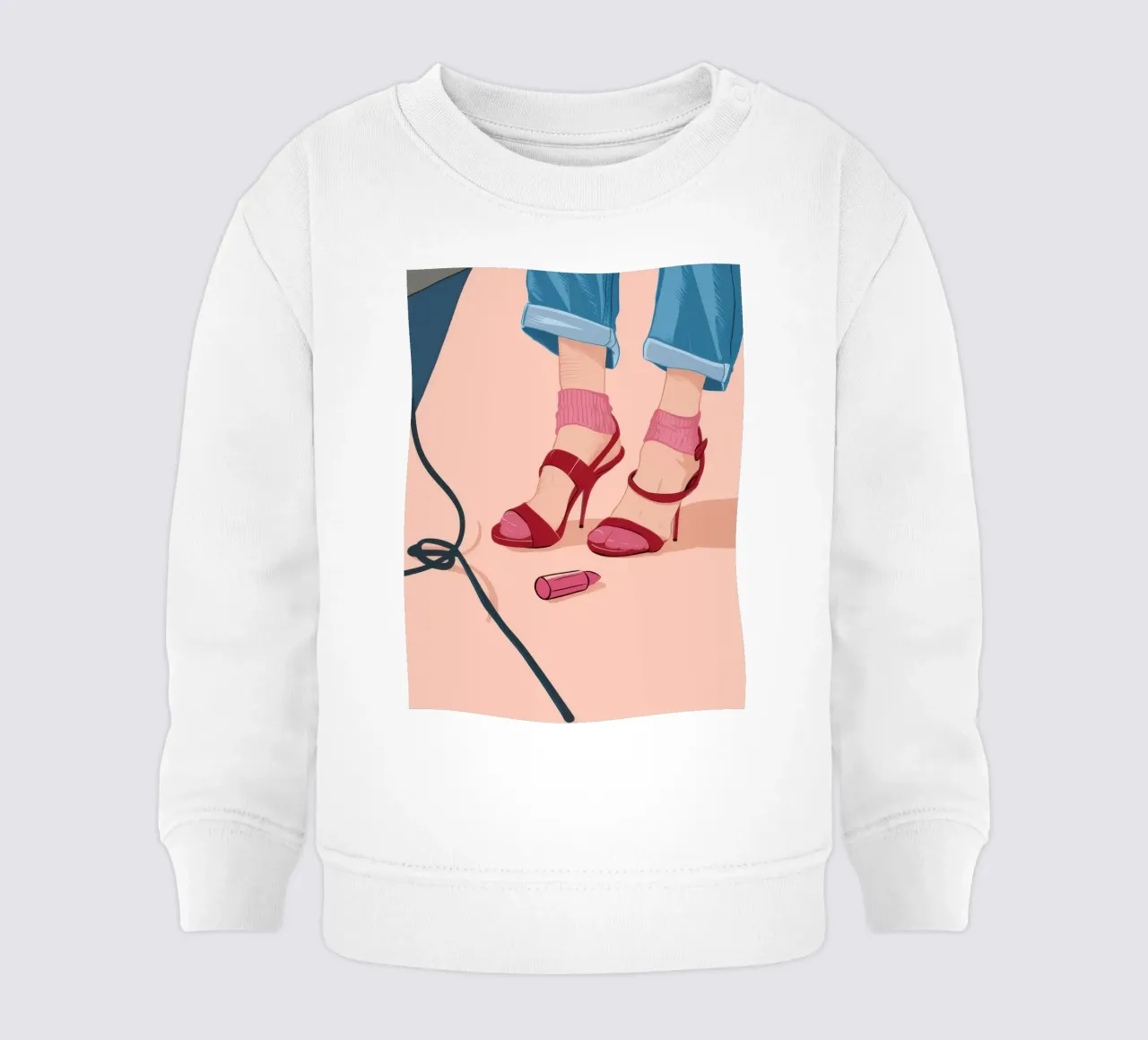 Un passo nel fucsia felpa neonato da Snow Mist