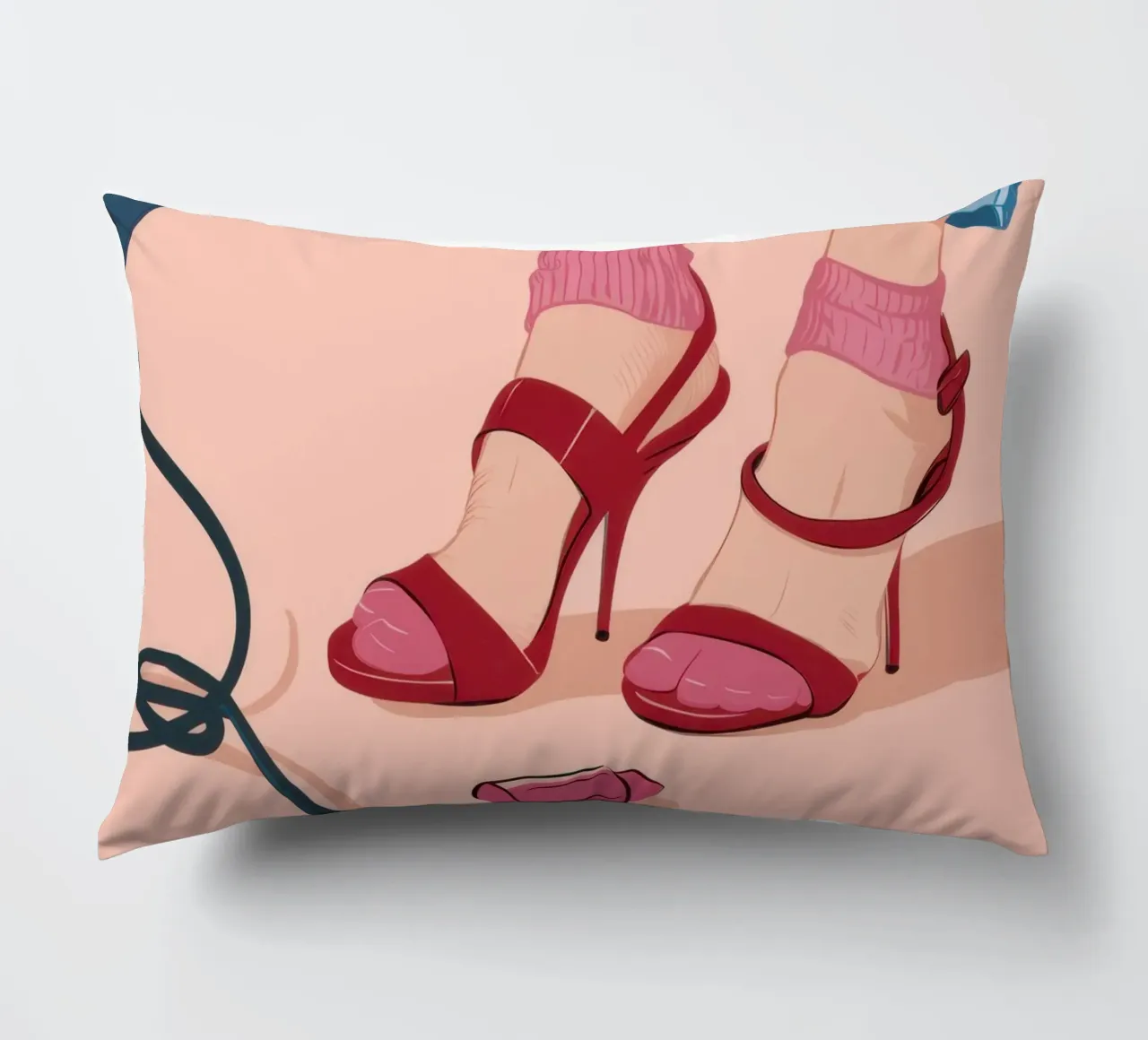 Un passo nel fucsia cuscino da Snow Mist