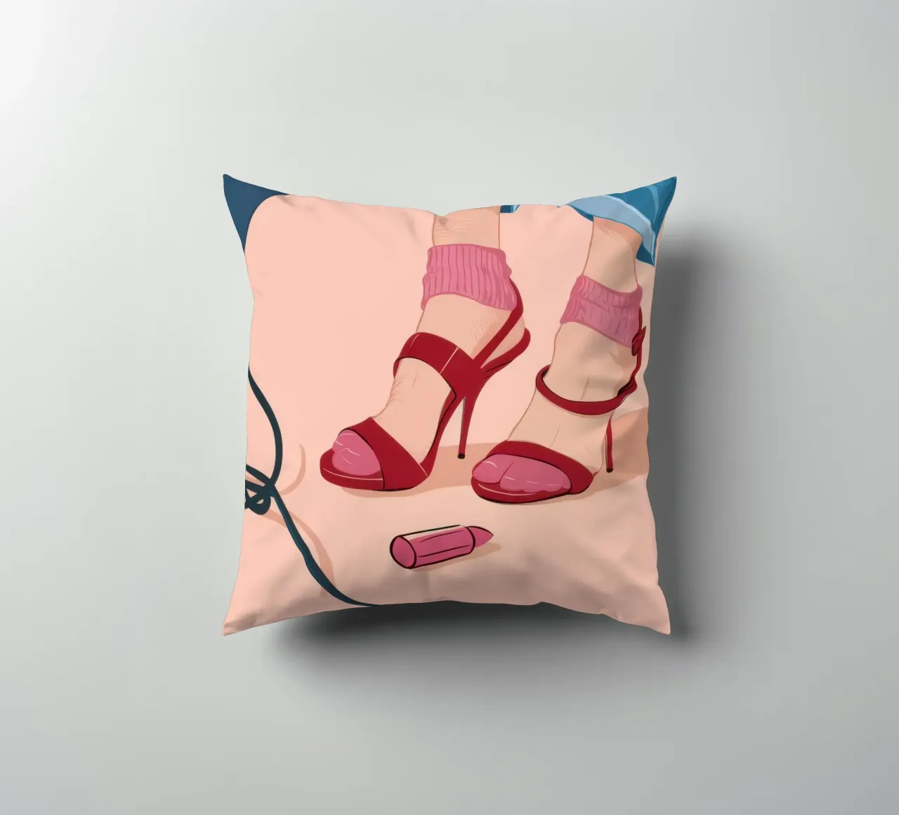 Un passo nel fucsia cuscino da Snow Mist