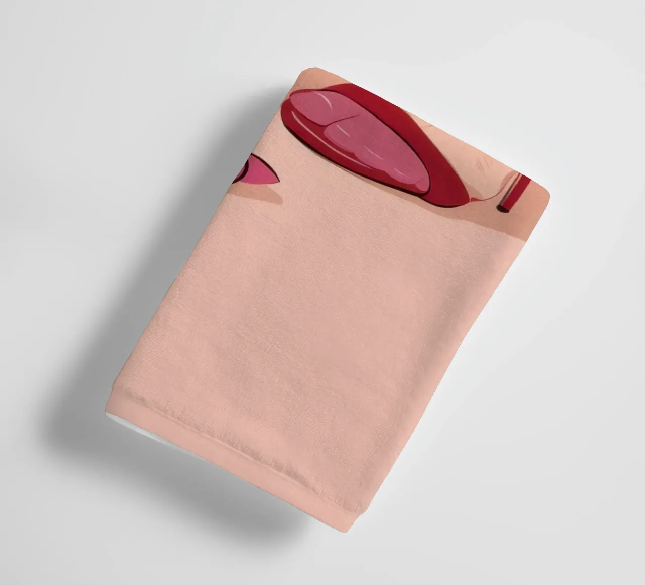 Stepping in Fuchsia towel by Snow Mist