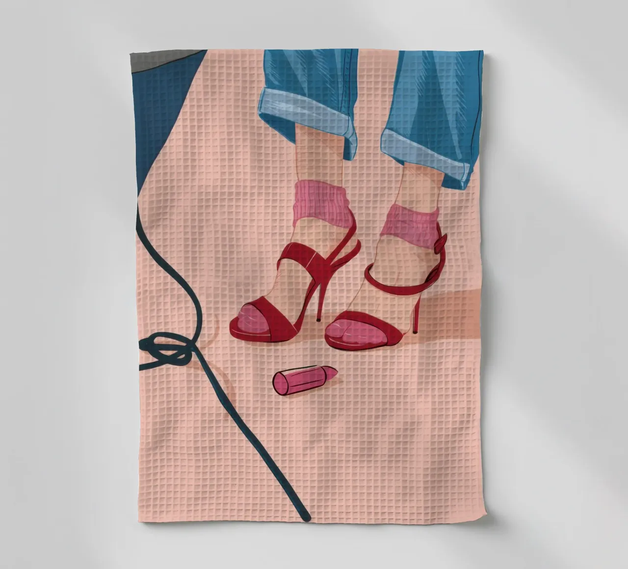 Stepping in Fuchsia torchon de Snow Mist