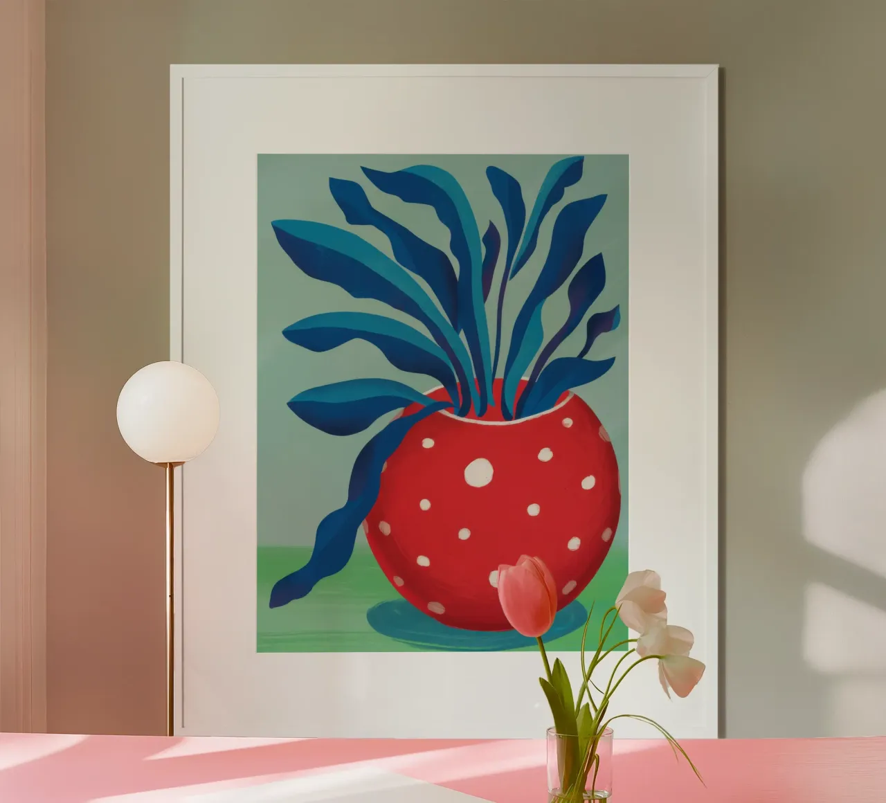 Vaso rosso maculato poster da Lyra Glaze