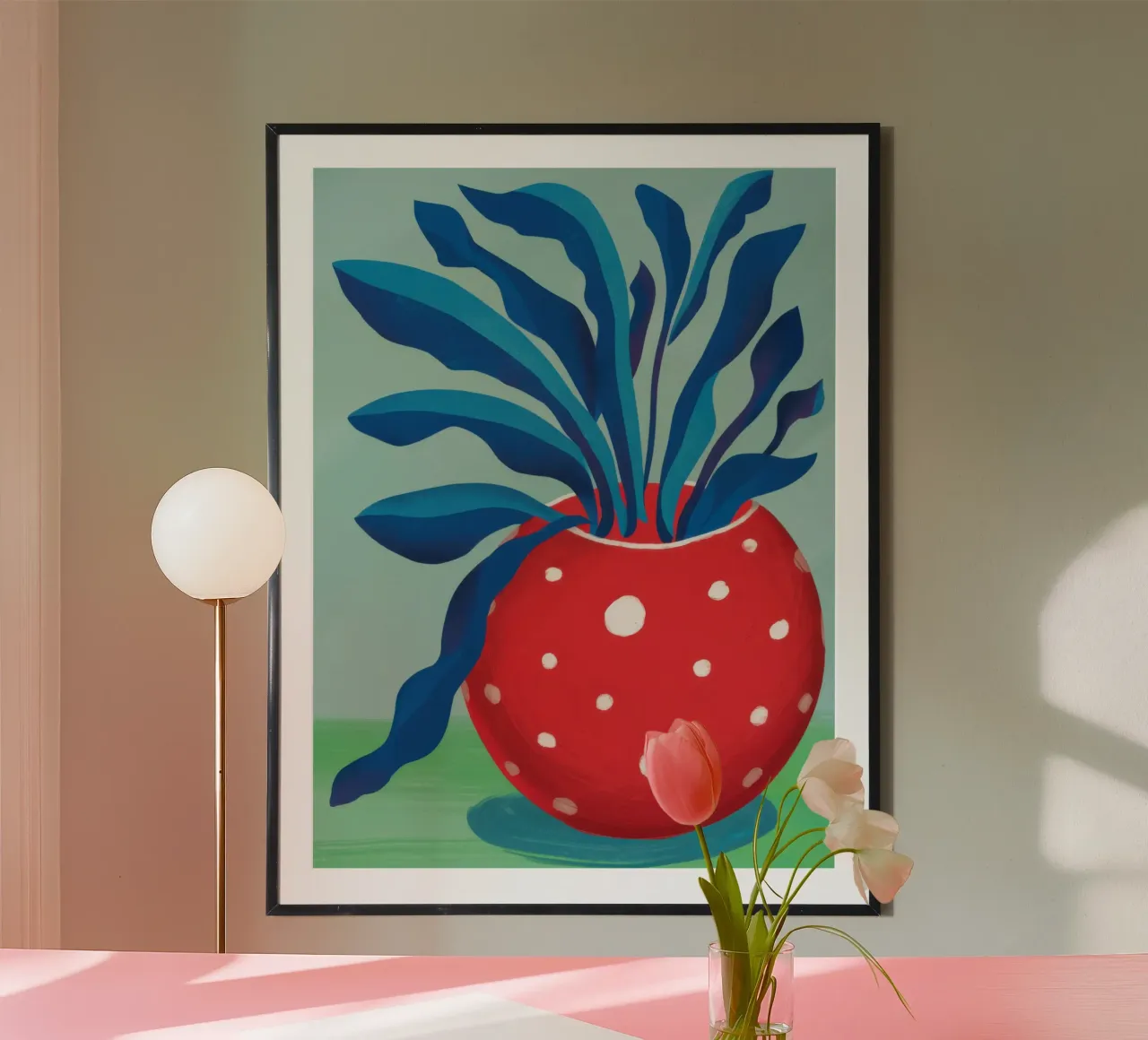 Vaso rosso maculato poster da Lyra Glaze