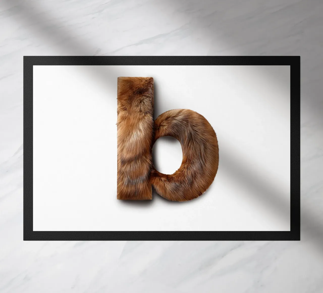 b - beaver doormat by The True Type