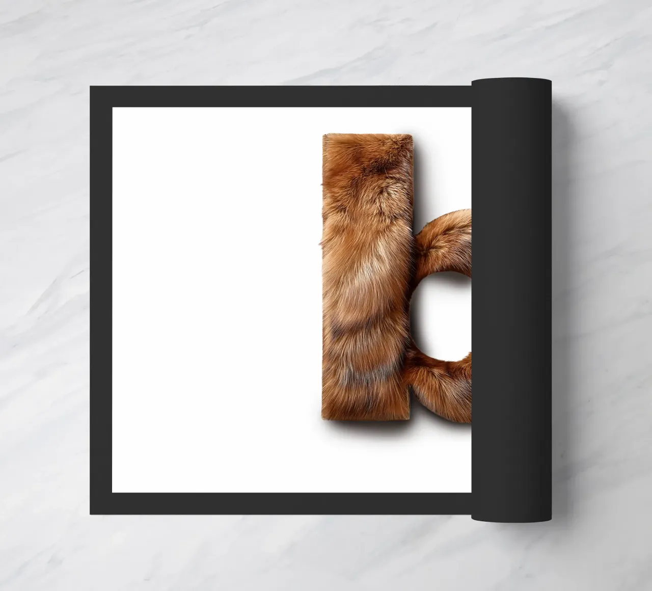 b - beaver doormat by The True Type