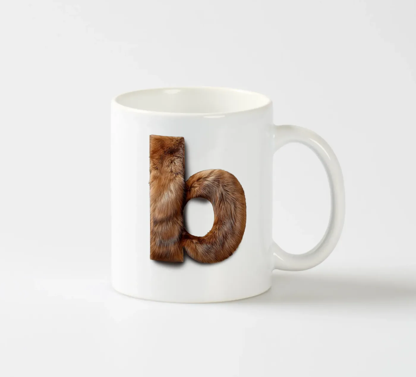 b - beaver ceramic mug by The True Type