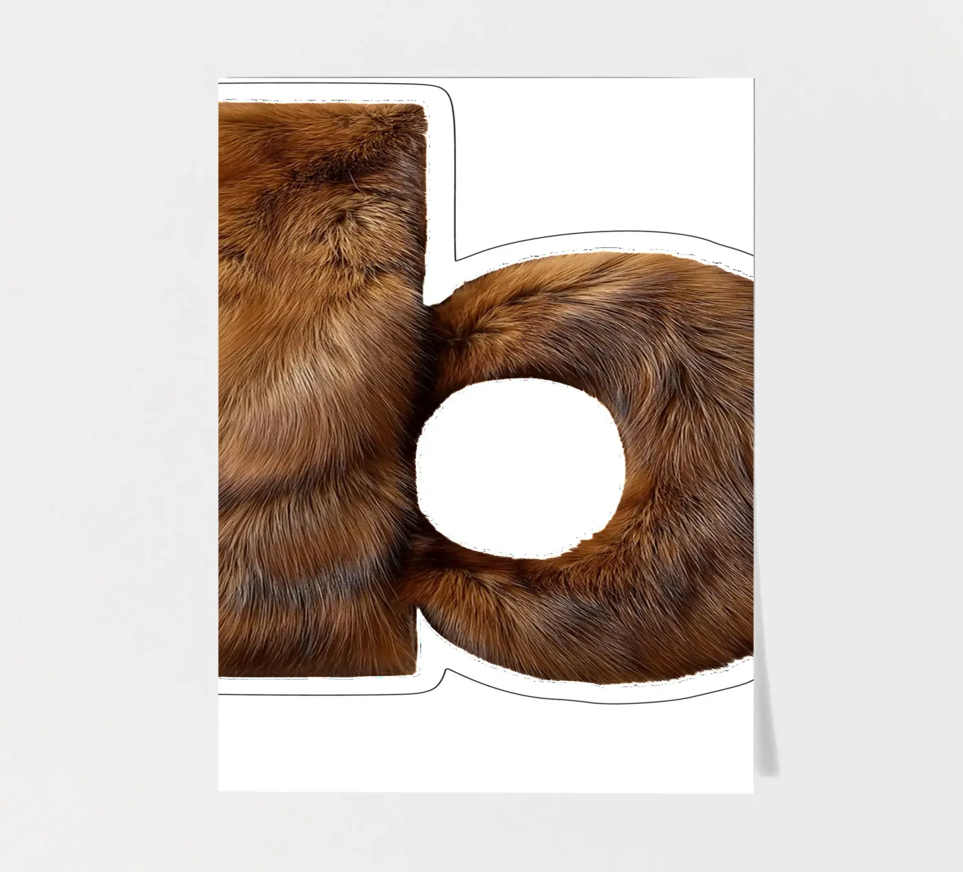 b - beaver sticker sheet by The True Type