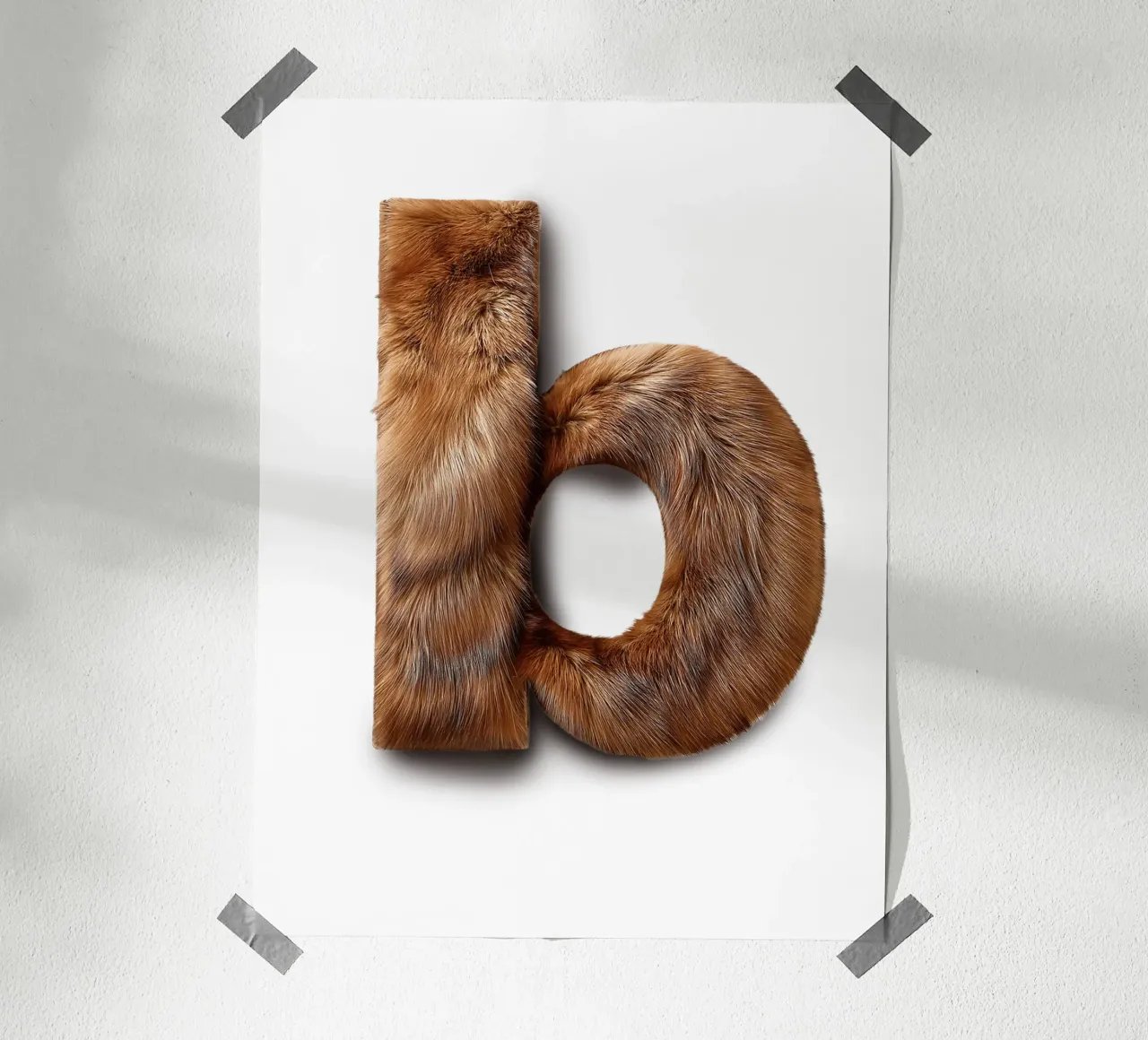 b - beaver poster by The True Type