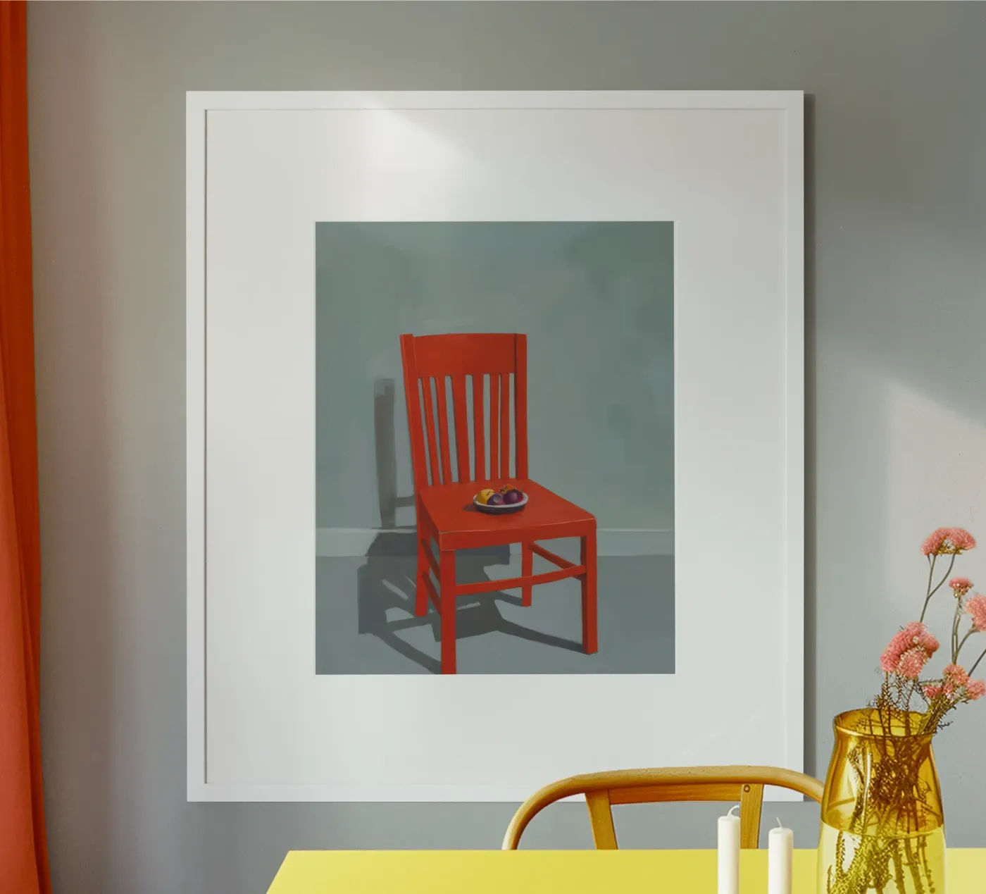 Vecchia sedia rossa poster da Snow Mist