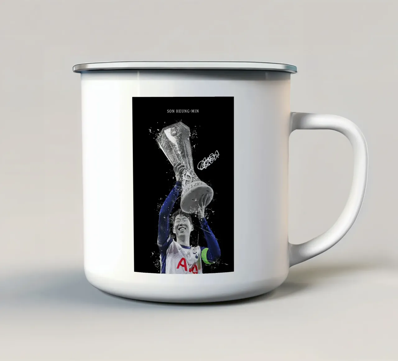 Son Heung-Min tazza in smalto da FreeArtStudio