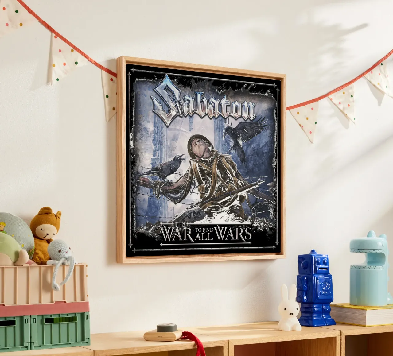 Sabaton The War to End All Wars Patch canvas with Floater frame by andrea boceli