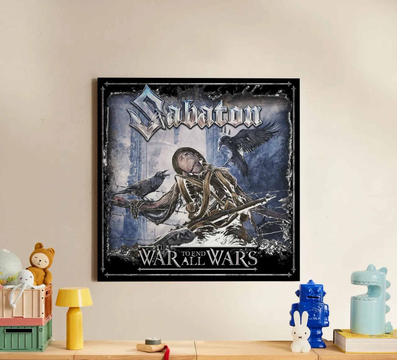 Sabaton The War to End All Wars Patch canvas with Floater frame by andrea boceli