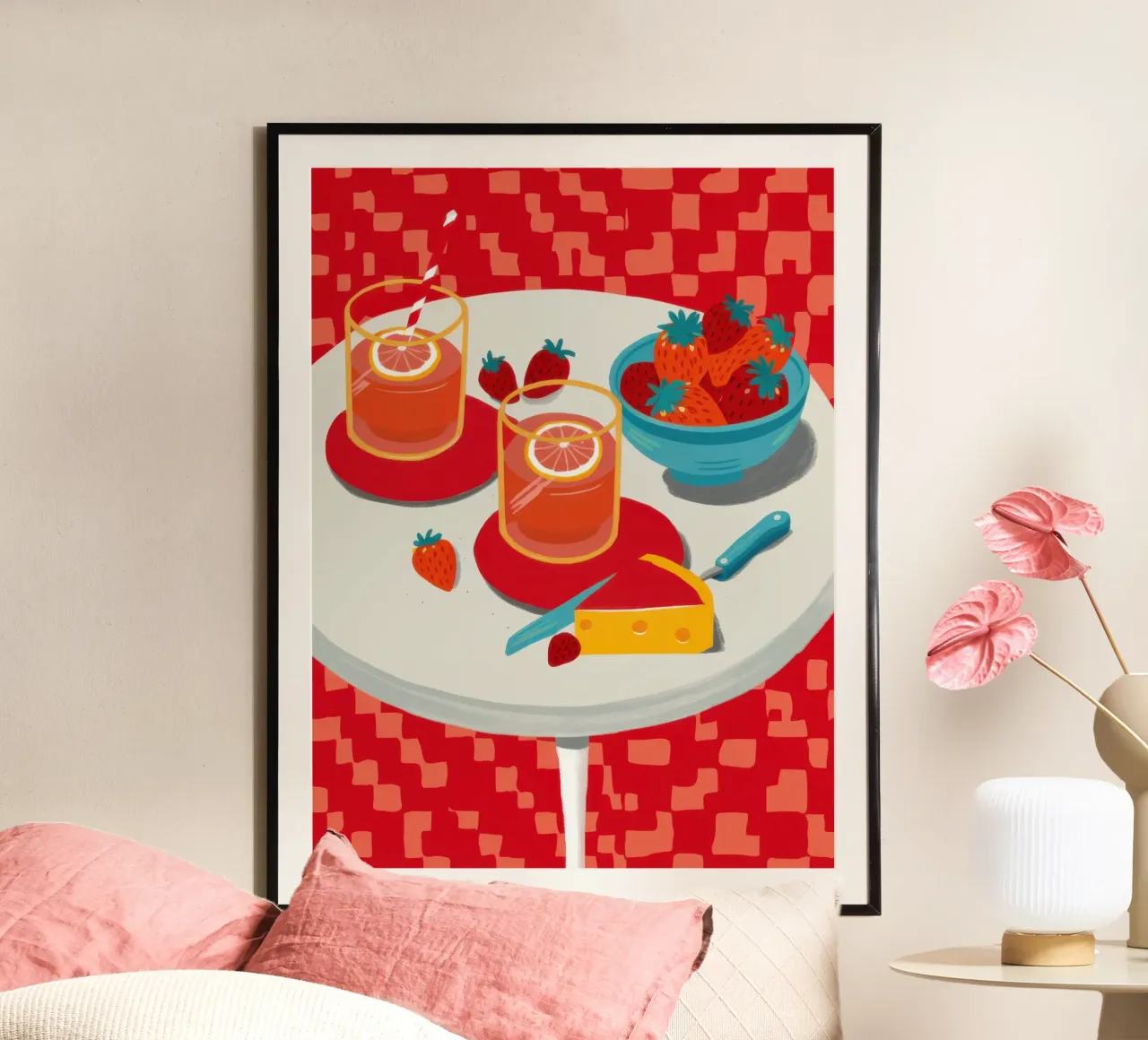 Tiramisù a scacchiera poster da Bruce Juice