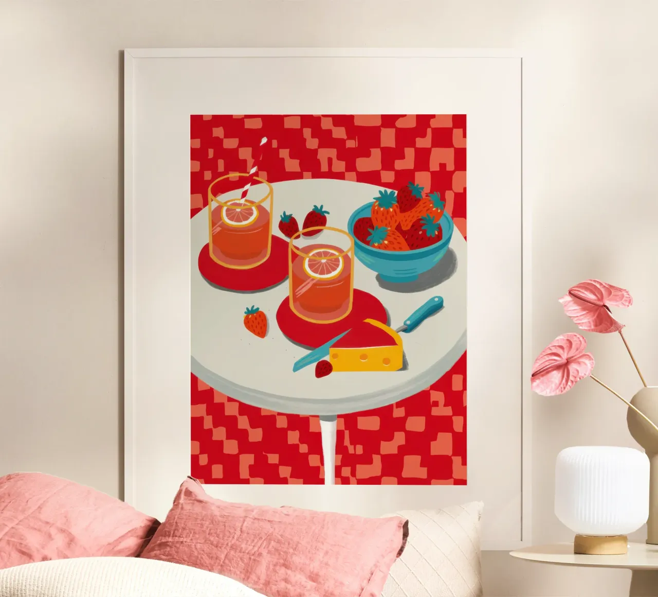Tiramisù a scacchiera poster da Bruce Juice